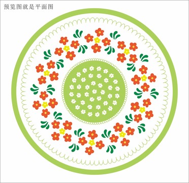 矢量小花花面
