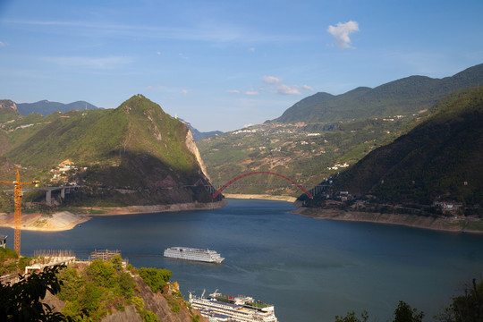 重庆巫山巫峡口风景