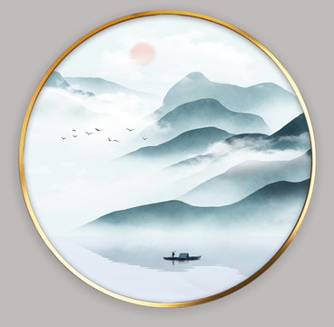 簡約意境山水