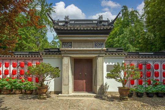 古建庭院大门