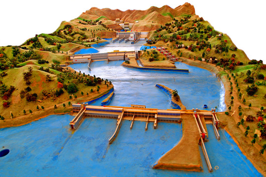 长江干流水电站模型