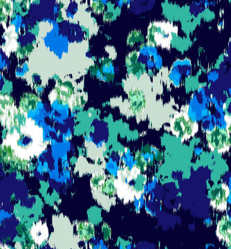水墨花朵圖案