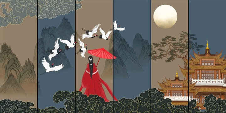 古典山水裝飾畫