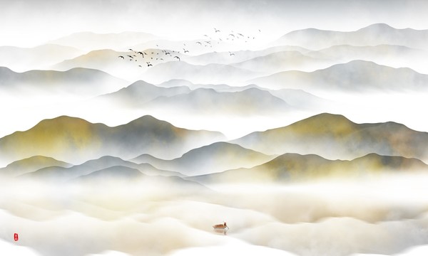 新中式山水畫