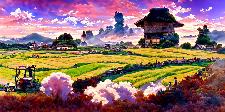 風景裝飾畫