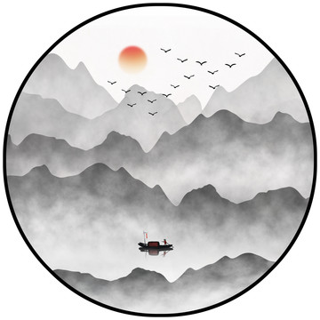 抽象山水畫