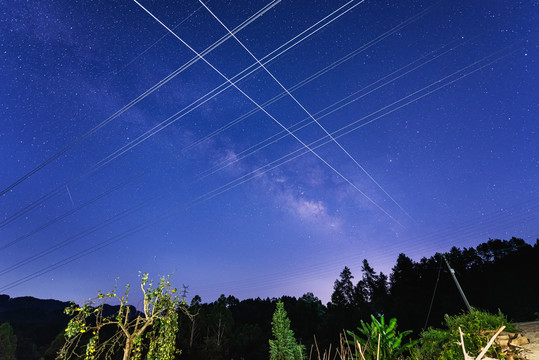 星空银河自然风光