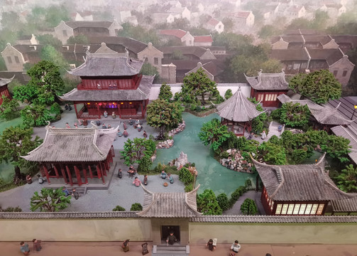 上海城隍庙豫园模型