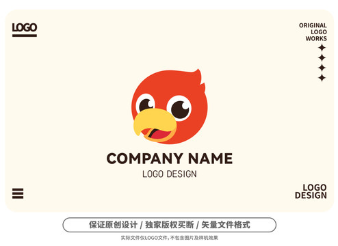 原創(chuàng)卡通小鳥logo