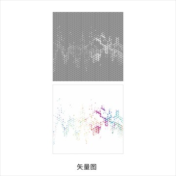 鏤空三角形圖案