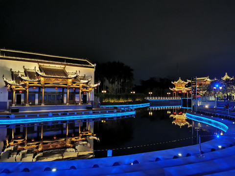 古建筑夜景