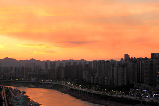 重庆江北区北滨路夜景