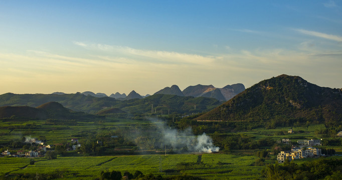 户外自然风景美丽乡村