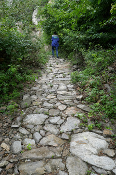 山间石板路