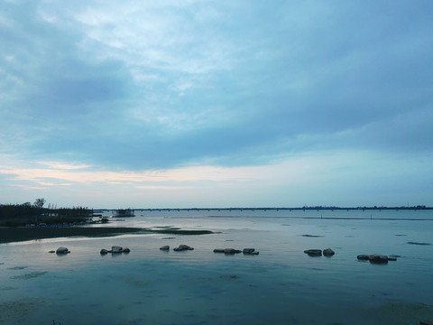 湿地公园湖面风景