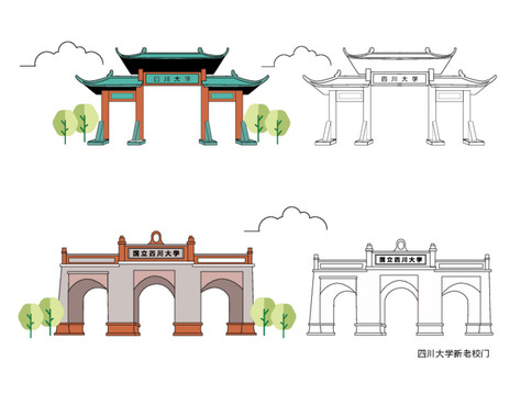 四川大學(xué)校門