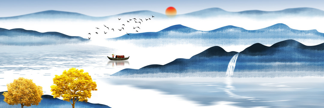 禪意山水畫