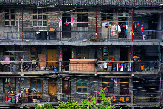 湘西凤凰古镇平民住宅