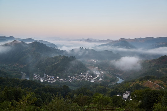 安徽省黄山市歙县石潭风光