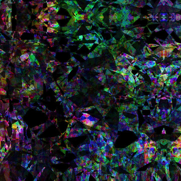 藍色幾何地毯