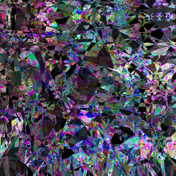 藍色幾何地毯