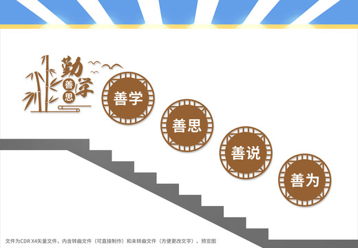 學(xué)校樓梯文化墻