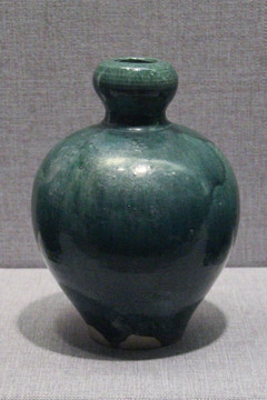 唐代篮釉葫芦瓶