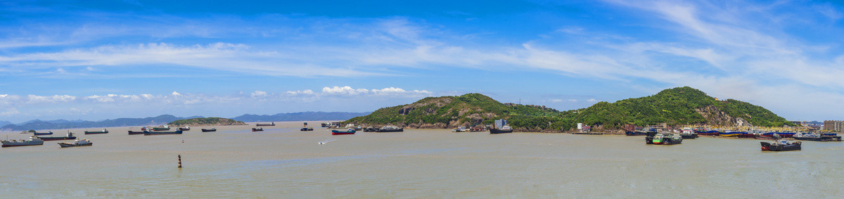 台州温岭小箬村全景图