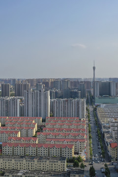 河南郑州城市俯瞰