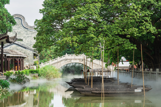 南沙东涌水乡风情街风景