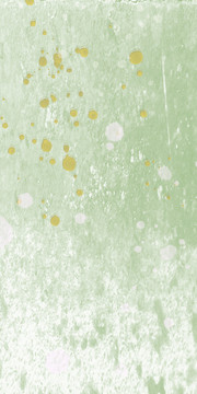 復(fù)古黃綠色圓點(diǎn)水彩水墨裝飾畫(huà)
