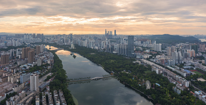 南宁南湖公园城市景观