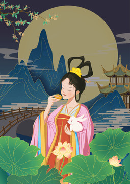 中秋節(jié)主題商業(yè)插畫