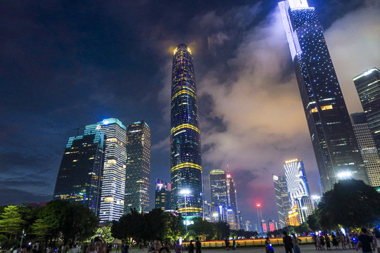 广州珠江新城夜景