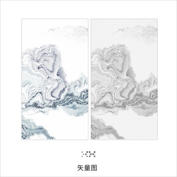 新中式鏤空圖案