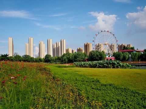 山东莒南鸡龙河风光