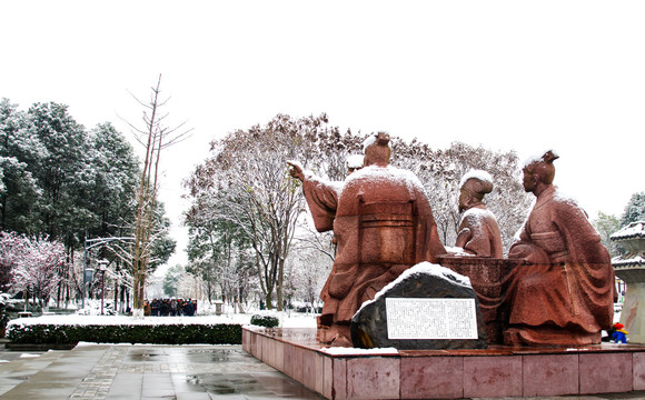 旌湖雪景