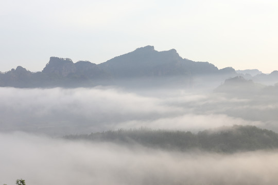 福建武夷山火焰山云海