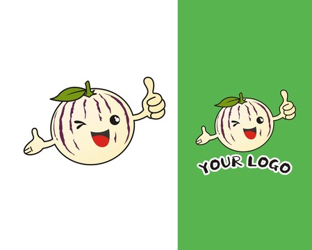 卡通人參果logo設(shè)計