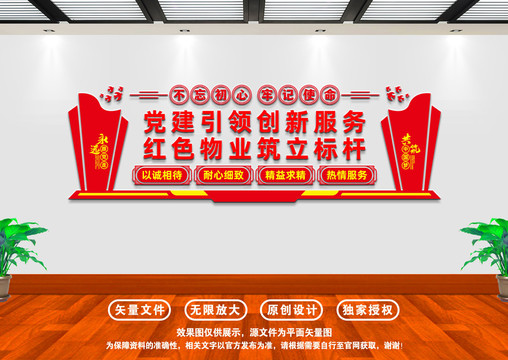 紅色物業(yè)文化墻