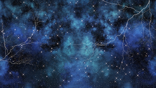 璀璨閃電星空