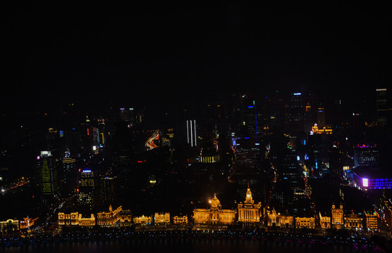 上海外滩沿岸夜景