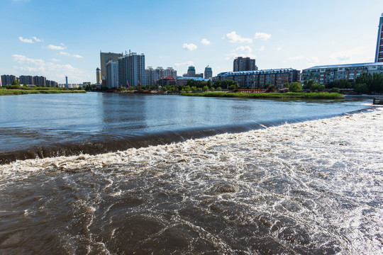 城市内河橡胶坝