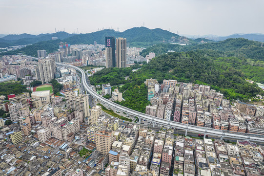 深圳宝安区石岩街道全景