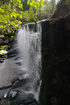 汤旺河花岗岩地质公园的瀑布