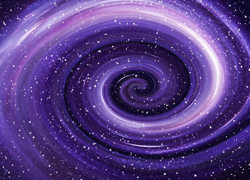 紫色旋渦星空