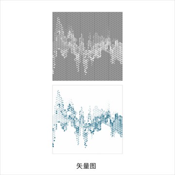 三角镂空图案