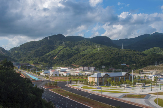 安溪东站航拍风景