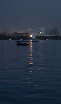 杭州西湖夜色