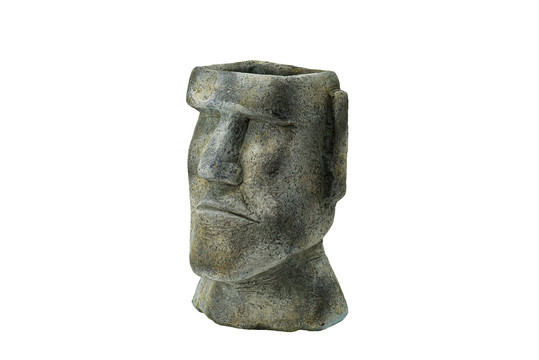 复古原始人头像雕塑花瓶
